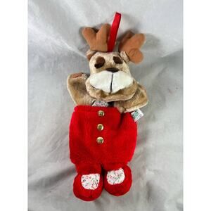 Stuffed Plush Bear Christmas Stocking 23" Holiday Decor Plushie Mantel Stocking